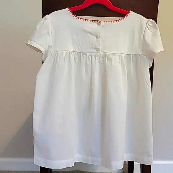 NWT Gap Girls' Embroidered White Top, Size L(10-11) - Picture 7 of 11